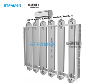 大口径方形百叶阀